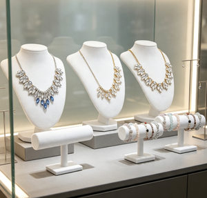 Kit de Exhibición de Joyería: Busto de Maniquí para Collares, Soporte en T para Pulseras, Organizador de Joyas, Accesorios para Exhibición en Tiendas y Boutiques - Product Image 6