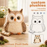 Peluche personnalisée OEM, animal en peluche, peluche douce, poupée en peluche mignonne de dessin animé avec logo personnalisé, design personnalisé pour cadeau, vente en gros