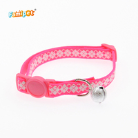 Coiffe réglable et Durable pour chat, accessoire pour animaux de compagnie, collier en Nylon avec cloche, vente en gros