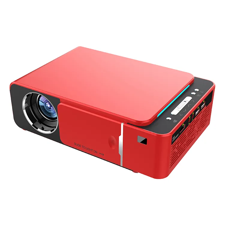 2024 OEM Mini T6 proiettore LED Video proiettore HD 720P supporto portatile 4K Full HD 1080p Home Theater Cinema