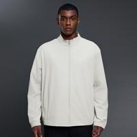 Blouson Bomber Décontracté Homme Automne Coupe Ample Col Montant Tissé Coupe-Vent Fermeture Éclair Motif Cœur Streetwear Mélange Polyester/Coton
