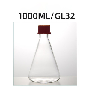 Frasco Erlenmeyer de vidrio borosilicato con cubierta de tornillo 100mL 250ml 500ml <span class=keywords><strong>1000ml</strong></span> Frasco cónico de capacidad con cubierta de rosca externa - Product Image 4