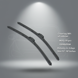 YIKE Bande de remplacement de lame d'<span class=keywords><strong>essuie</strong></span>-<span class=keywords><strong>glace</strong></span> multi-usage en caoutchouc naturel de qualité OEM pour <span class=keywords><strong>essuie</strong></span>-<span class=keywords><strong>glace</strong></span> à châssis hybride - Product Image 1