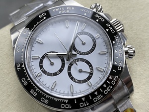 high top quality watch Waterproof 40mm ARF Factory 40mm 904L Steel 4131 Movement Chrono White Panda Diver watch - Product Image 2
