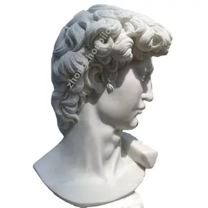 Mármore famoso david cabeça busto estátua escultura