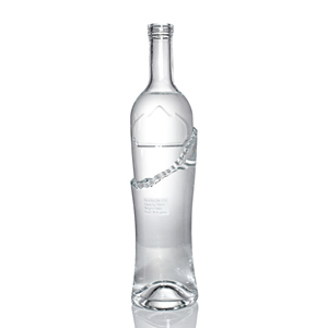 Bouteille en verre personnalisée <span class=keywords><strong>de</strong></span> luxe exclusive Super Flint 700 ml pour <span class=keywords><strong>Bordeaux</strong></span>, Tequila, Sake, Vodka avec bouchon à impression laser et marquage à chaud – Offre Spéciale - Product Image 4