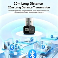Adaptateur USB BT 6.0 Mini Plug and Play pour PC/Ordinateur Portable, Récepteur et Émetteur Audio Sans Fil