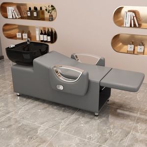 Sillón de Champú Exclusivo y Cómodo, Diseño Moderno de Alta Gama, Cama de Salón de Belleza de Cerámica Resistente, Portátil - Product Image 3