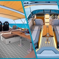Revêtement de sol personnalisé antidérapant en teck pour bateaux kayaks Revêtement de sol marin en mousse de vinyle EVA à cellules fermées imperméable pour l'extérieur