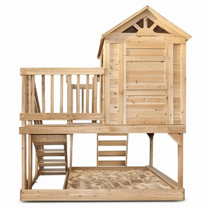 <span class=keywords><strong>Aire</strong></span> <span class=keywords><strong>de</strong></span> <span class=keywords><strong>jeux</strong></span> en bois personnalisée en gros à deux étages pour l'extérieur, la cour, le jardin, avec bac à sable et structure d'escalade pour enfants - Product Image 6