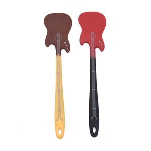 Outils de cuisson créatifs <span class=keywords><strong>Grattoir</strong></span> à crème en silicone en forme de <span class=keywords><strong>guitare</strong></span> Pelle à mélanger Pelle de cuisine - Product Image 2