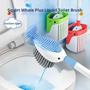 <span class=keywords><strong>Brosse</strong></span> de <span class=keywords><strong>toilette</strong></span> murale <span class=keywords><strong>à</strong></span> 360 degrés avec tête en silicone et trou de suspension pour un nettoyage pratique <span class=keywords><strong>à</strong></span> la maison et dans la salle de bain - Product Image 2