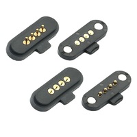Conector magnético Longitud personalizada Carga USB a prueba de agua Transmisión DE DATOS Pogo Pin Cable con 2 3 4 5 6 7 8 9 10 Pin Carga