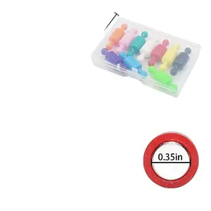 10 magneti da ufficio in plastica ABS di diversi colori promuovono potenti magneti da frigorifero