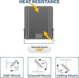 ไฟสปอร์ตไลท์ LED 30W 50W 100W 150W 200W IP66 กันน้ำ รุ่นบางพิเศษ - Product Image 3