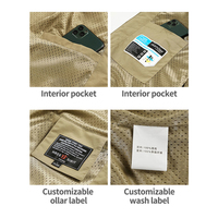 Gros Veste sans Manches de Plein Air Respirante en Maille pour Hommes Photographes, à Multiples Poches, Gilet de Pêche, Logo Personnalisé