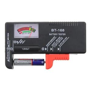 Comprobador de pilas analógico con pantalla, para medir el voltaje y el estado de pilas de diferentes tipos. - Product Image 1