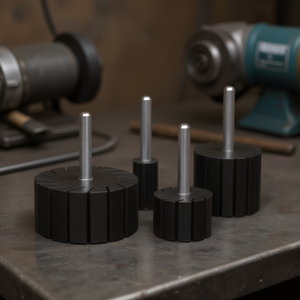 Soporte de goma para eje de 6 mm, 75x30 mm, para lijadoras de banda - Product Image 3