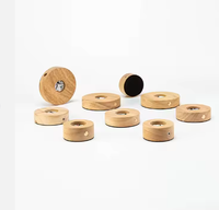 Base de lumière en bois support rond coloré bois Led Base de lumière pour 3D cristal verre résine Art