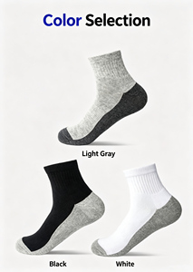 Custom Shock Absorption <b>Running</b> <b>Socks</b> Wholesale Thickened Terry Bottom Performance Sports Training <b>Socks</b> - Product Image 3