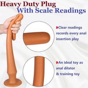 Super lungo anale Plug Dildo, flessibile in Silicone liquido gluteo Plug stimolazione di massaggio per uomini <span class=keywords><strong>e</strong></span> donne <span class=keywords><strong>Sex</strong></span> Factory - Product Image 3