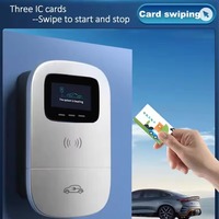 Vente en gros 11kw Chargeur 32A Type 2 Boîtier mural électrique Station de charge Ev Écran de charge de véhicule électrique 220V Phase WiFi APP