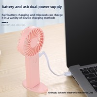 Mini ventilateur USB portable avec impression de logo, rechargeable, compact, de poche, 3 vitesses, faible bruit, ventilateur de bureau, cadeau