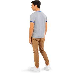 T-shirt de performance pour homme en coton biologique personnalisé, 100% coton/fibre de bambou, imprimé compressé, numéro de modèle - Product Image 4