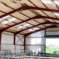 Structure en acier personnalisée pour l'élevage de bétail, hangar d'élevage de chèvres, abri préfabriqué pour moutons