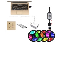 Nouveau Kit de Bande LED Intelligente Hengyu 2025 de Haute Qualité, Flexible, RVB, à Changement de Couleur, Contrôlable par Application Wi-Fi, avec LED SMD 5050 et 2835, Effet Couleurs Rêves