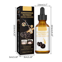 Essence capillaire au Ganoderma noir pour la repousse des cheveux, veganique, naturelle, huile de spores de Reishi pour hydrater et nourrir