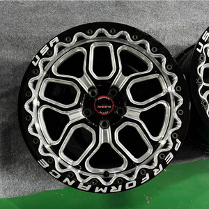 Jantes tout-terrain personnalisées en alliage d'aluminium à 5 trous 5x114.3 5x45 17 18 19 20 24 pouces <span class=keywords><strong>4x4</strong></span> <span class=keywords><strong>Ford</strong></span> <span class=keywords><strong>Mustang</strong></span> Beadlock forgées - Product Image 5