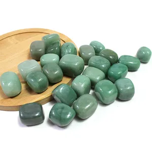 Bulk Wholesale 1 Inch Natural Polished Crystal Green Aventurine Irregular Cube Tumbled Stones For Sale
