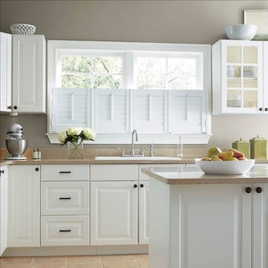 บานประตูหน้าต่างบานเลื่อนภายในทำจากพีวีซีบานประตูหน้าต่างแบบใช้มอเตอร์สีขาว - Product Image 5