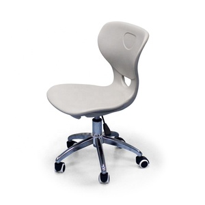 Modern Swivel Training <strong>Chair</strong> with Metal Frame and Plastic <strong>Shell</strong> School <strong>Chair</strong> with Moving Wheels - Product Image 1