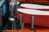 Machine d'impression entièrement automatique de maille d'écran en soie plat de semelles de chaussure de couleur