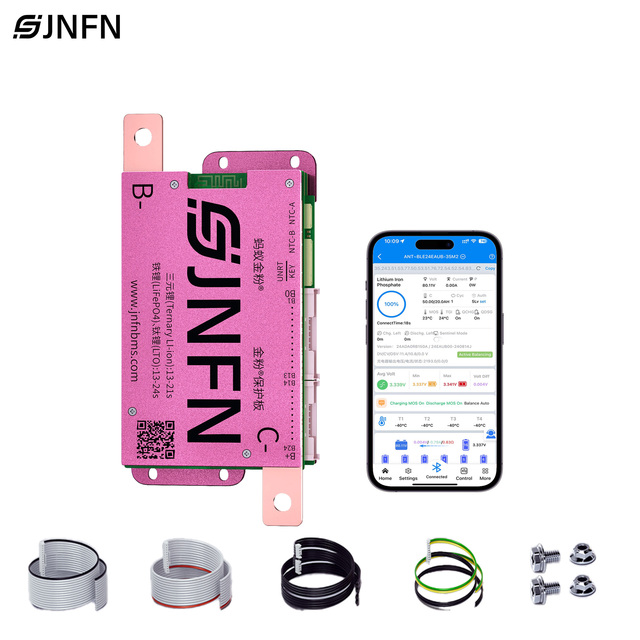 JNFN ANT Smart Active Balance 13S-24S 100A-200A for Bms Lifepo4 16s 48v 36V 60V 72V with Heat for RV/Scooter RS485