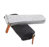 Ensemble de sacs de rangement en feutre, trousse à crayons zippée, étui à lunettes, pochette à cosmétiques, organiseur de voyage pliable, sac de rangement domestique en feutre