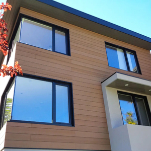 Imperméable à l'eau ignifuge haute résistance durable grain de bois WPC panneau mural léger parement en bois composite extérieur <span class=keywords><strong>pour</strong></span> <span class=keywords><strong>maison</strong></span> préfabriquée - Product Image 6