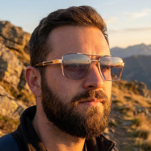 Nouvelles lunettes de soleil rétro pour hommes, monture carrée en métal, protection UV400, classe 2, verres PC, monture noire, pour la conduite en extérieur - Product Image 2