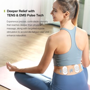 Masajeador TENS Inalámbrico de Doble Unidad con Estuche de Carga y Control Remoto, 4 Modos, Recargable, Control de Tiempo para Alivio del Dolor Corporal - Product Image 2