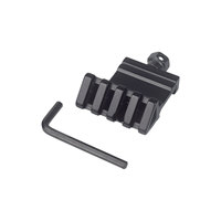 Support de rail en aluminium incliné à 45 degrés pour montage de lampe torche sur rail latéral SCAR
