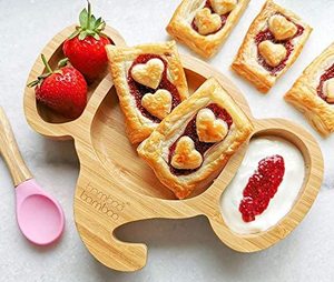 Cute Cartoon Design <b>Tray</b> and Handcrafted Wooden Irregular <b>Dinner</b> Plate Set for Kids Dining and Baby Food - Product Image 3