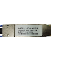 Câble DAC QSFP 100GBASE QSFD-100G-CU2M 2M Noir, Conducteur en Cuivre Étamé, Gaine PVC, Connexion Directe Haute Vitesse pour Courtes Distances