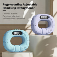 Poignée d'exercice numérique intelligente rechargeable et portable en silicone avec compteur pour le soulagement du stress et le renforcement de la force de préhension