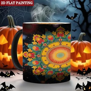 Mug à sublimation 11oz en céramique noire givrée, tasse activée par la chaleur, best-seller des fêtes - Product Image 6