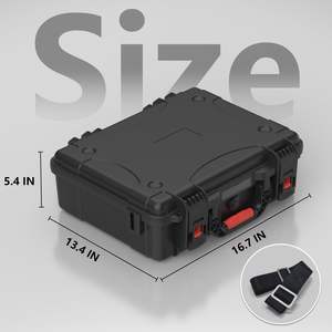 Free sample Injection Molded Plastic Tool <b>Carrying</b> Instrument Packing <b>Case</b> with Customized Foam for Electronic Equipment - Product Image 2