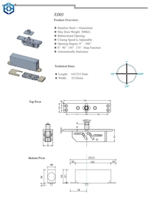 Cerniera <span class=keywords><strong>a</strong></span> Perno <span class=keywords><strong>per</strong></span> <span class=keywords><strong>Porte</strong></span> <span class=keywords><strong>Pesanti</strong></span> Superiore e Inferiore 300kg in Acciaio Inox Cerniera Nascosta <span class=keywords><strong>per</strong></span> <span class=keywords><strong>Porte</strong></span> in Legno e Vetro Design Moderno Cerniera da Pavimento - Product Image 2