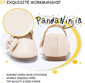 Scarpe da Ballerina Mary Jane per Bambine e Ragazze, Modello Susie, per Matrimoni, Feste e Scuola - Product Image 6