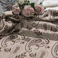 Kain Bordir Motif Bunga Mete Gaya Etnik (100% Poliester) untuk Pakaian & Sepatu Wanita Musim Gugur Musim Dingin